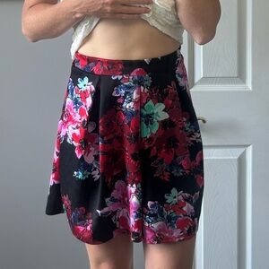 CR Floral Mini Skirt